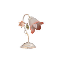 TISCHLEUCHTE 23/15/31 cm   - Weiß, Natur, Glas/Metall (23/15/31cm)