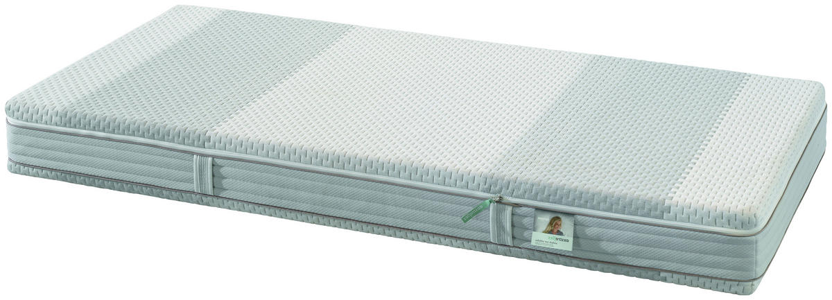 KALTSCHAUMMATRATZE 90/200 cm Höhe ca. 20 cm  - Weiß, Basics, Textil (90/200cm)