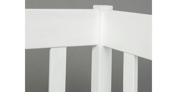 BETT Kiefer massiv 90/200 cm Weiß  - Weiß, KONVENTIONELL, Holz (90/200cm) - Carryhome