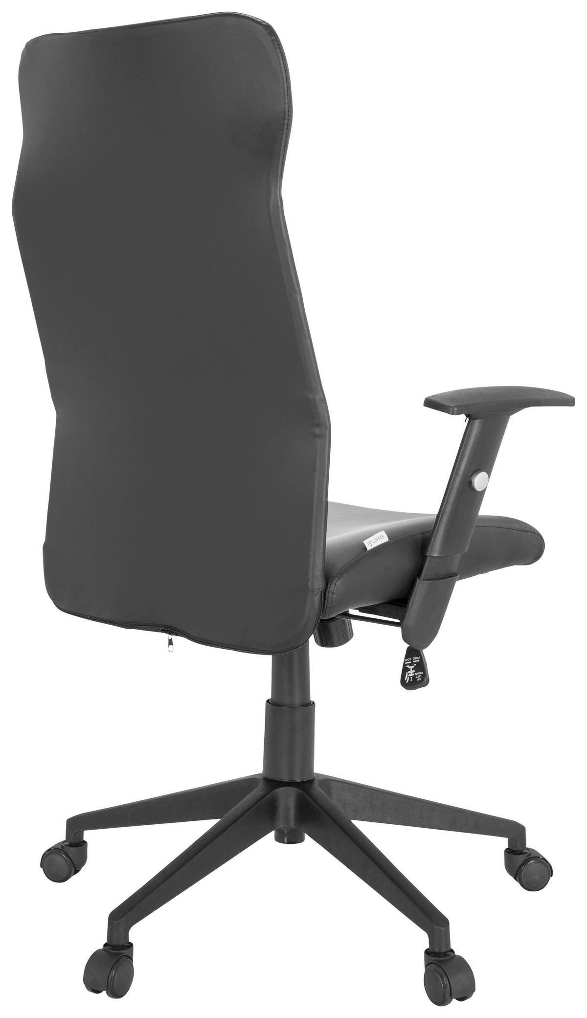 SNURRSTOL  i läderimitation svart  - svart, Modern, textil/plast (72/115/55cm) - MID.YOU