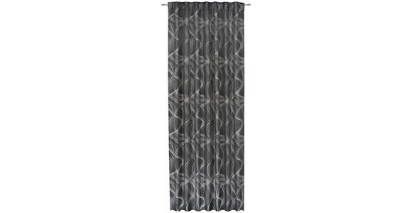 FERTIGVORHANG halbtransparent - Schwarz, Design, Textil (140/255cm) - Novel