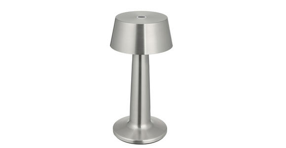 AKKU-TISCHLEUCHTE Aniara 11/22,1 cm  - Silberfarben, Basics, Metall (11/22,1cm) - Novel