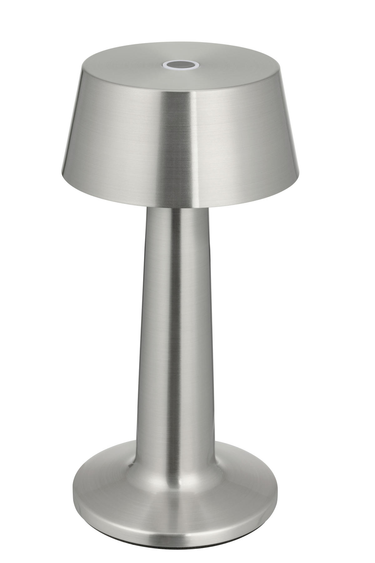 AKKU-TISCHLEUCHTE Aniara 11/22,1 cm  - Silberfarben, Basics, Metall (11/22,1cm) - Novel