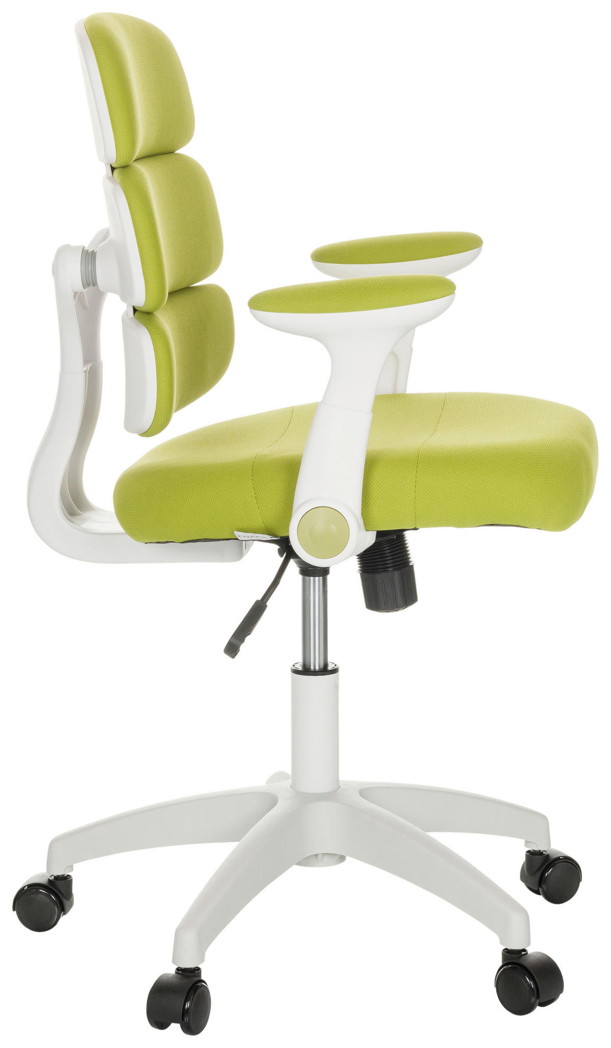 MLADINSKI VRTLJIVI STOL tekstil zelena  - bela/zelena, Basics, umetna masa/tekstil (62/86-97/62cm) - MID.YOU