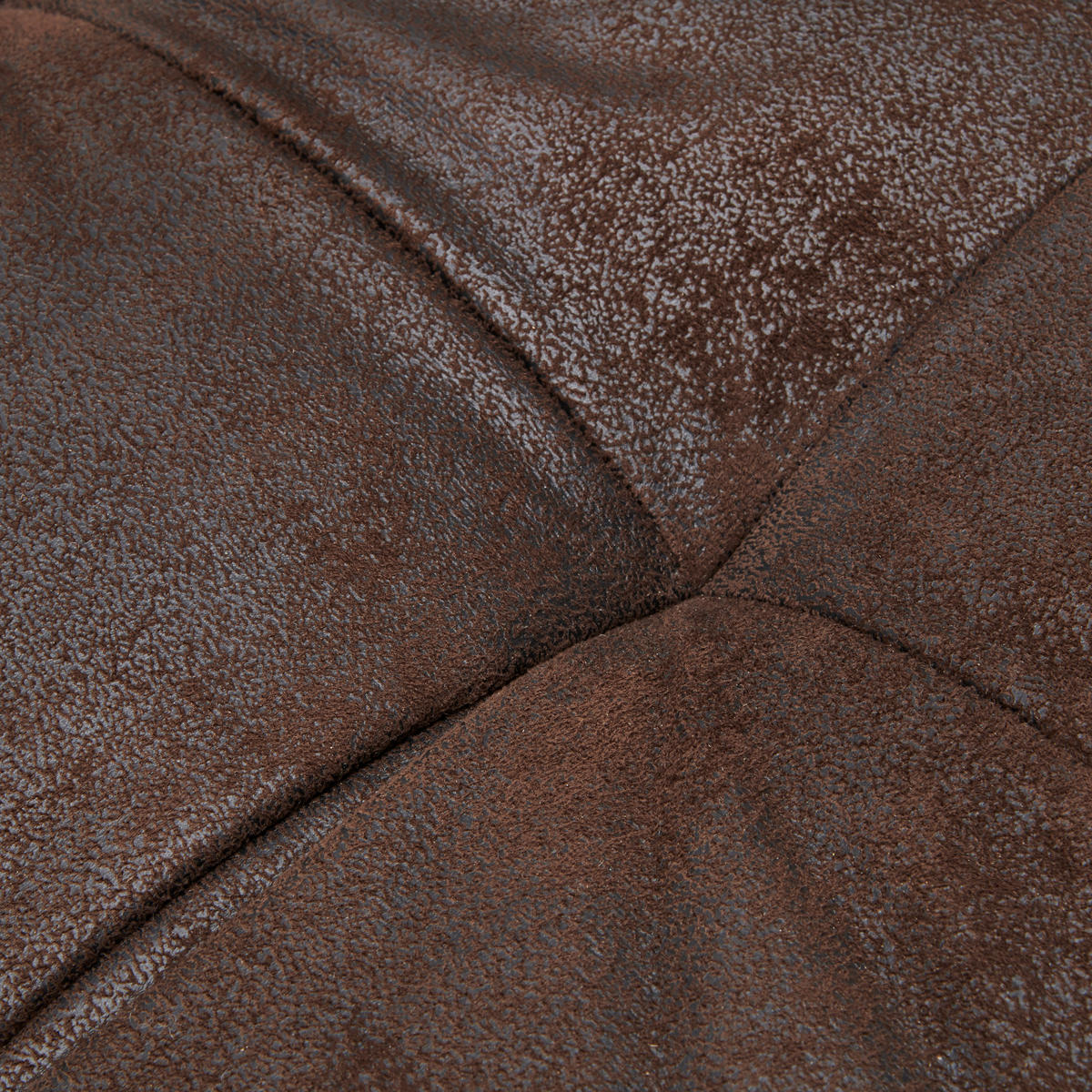 CANAPEA EXTENSIBILĂ textil maro închis  - maro închis/negru, Design, lemn/textil (194/100/90cm) - Ti'me