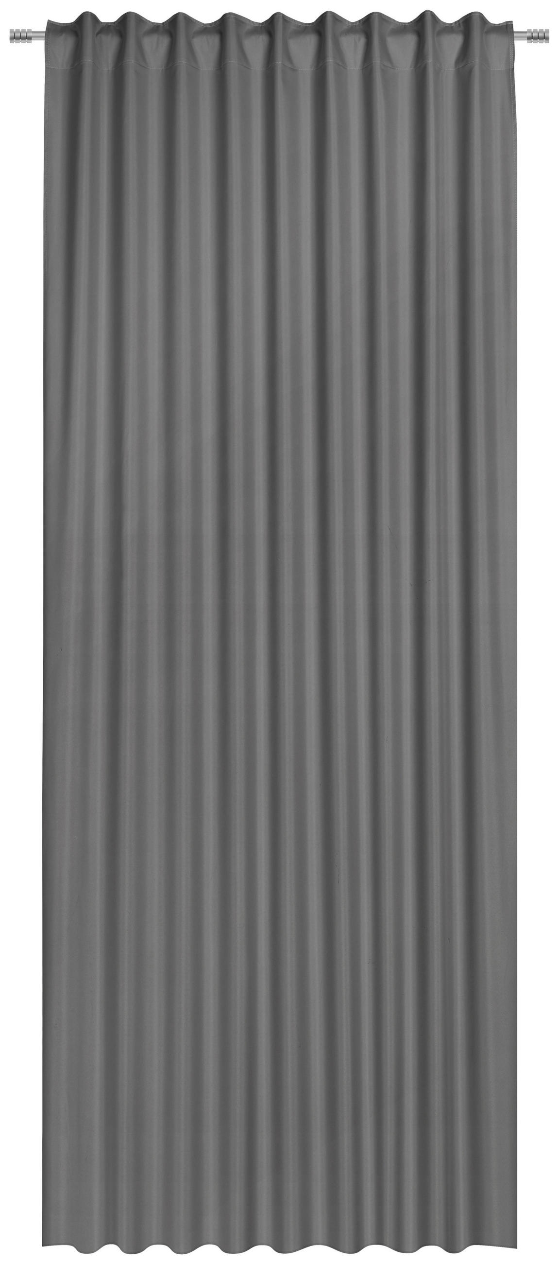 MÖRKLÄGGNINGSGARDIN black-out (mörkläggande) grå 300/135 cm