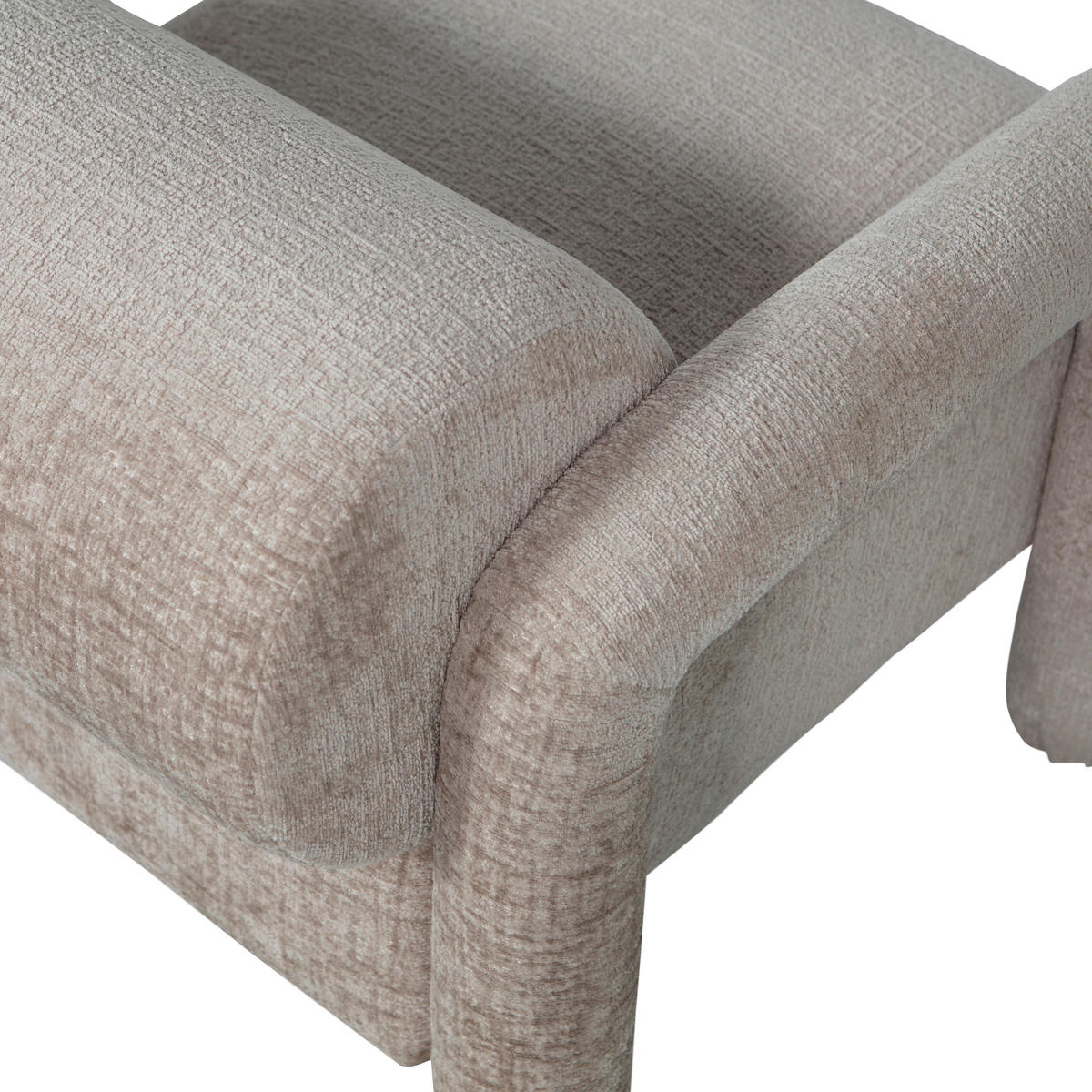 SESSEL in Samt Sandfarben  - Sandfarben, Design, Textil (76/65/82cm) - Livetastic
