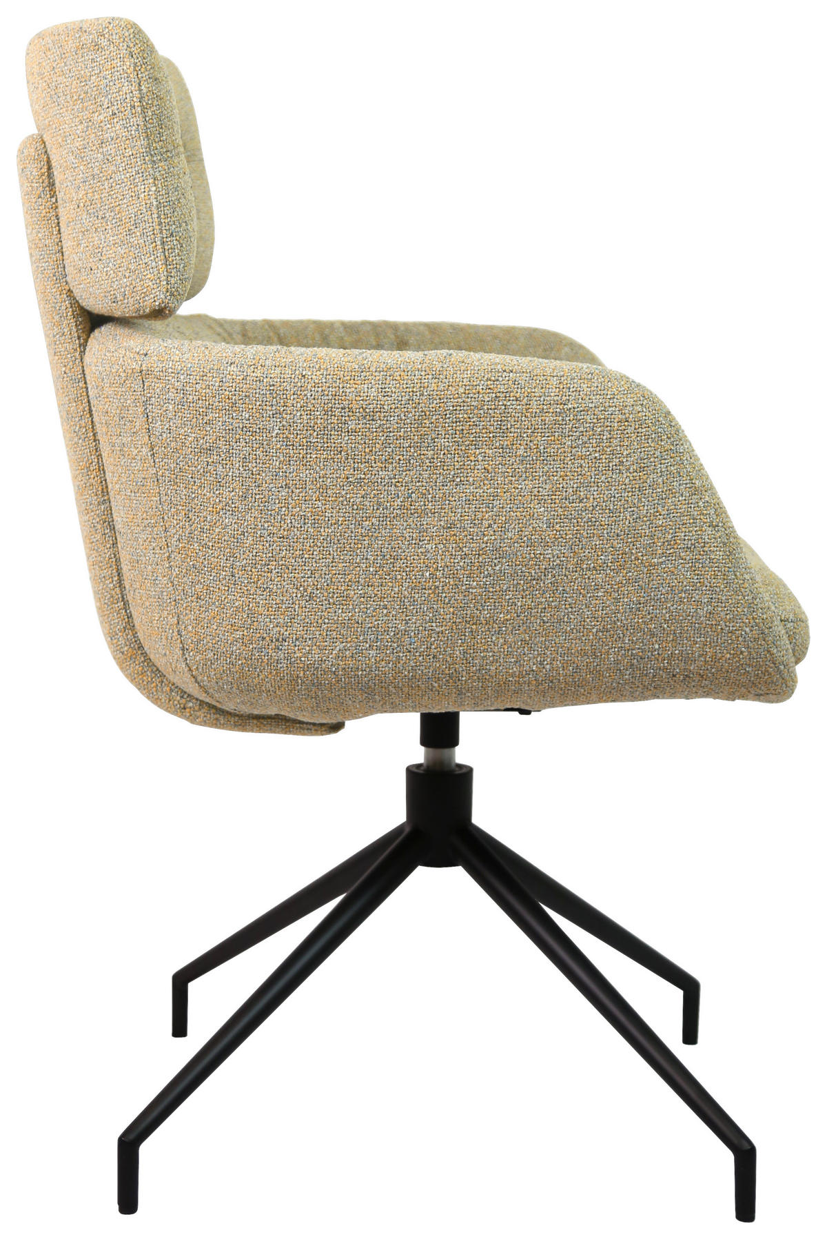 ARMLEHNSTUHL  in Eisen Webstoff  - Graubraun/Schwarz, Design, Textil/Metall (62/92/66cm) - Dieter Knoll