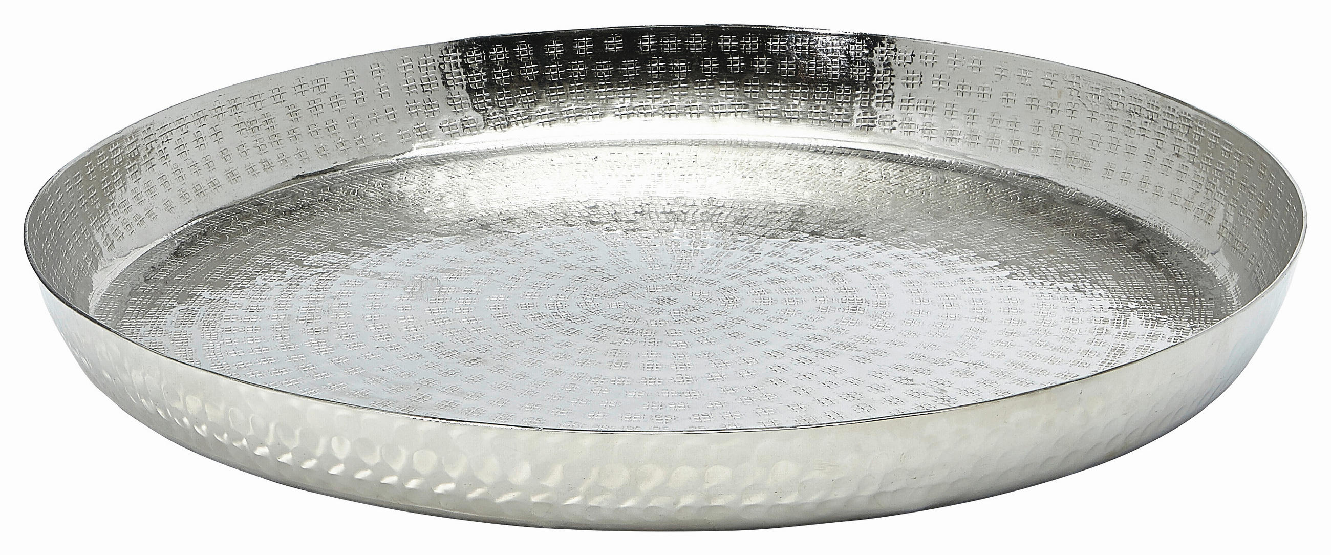 DEKOTABLETT - Silberfarben, Basics, Metall (46cm) - Ambia Home