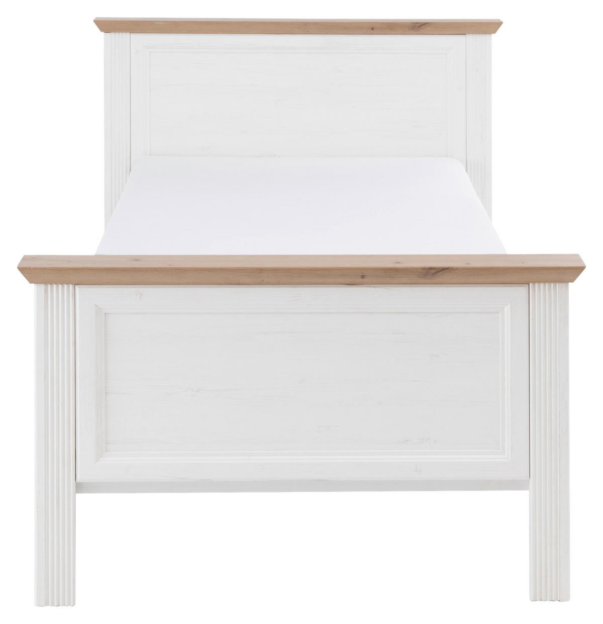 ÁGY 100/200 cm  fehér, Artisan tölgy  - fekete/Artisan tölgy, Lifestyle, műanyag/faalapú anyag (100/200cm) - Landscape