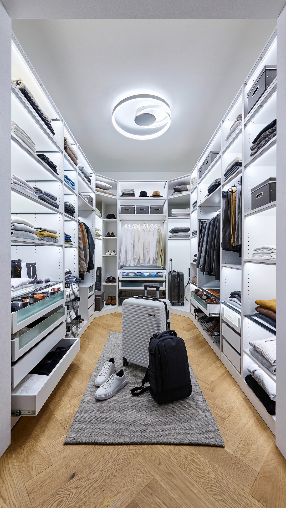 KORPUS ORMARA ZA ODJEĆU  bijela  91/242/57 cm    - bijela, Konvencionalno, drvni materijal (91/242/57cm) - Hom`in