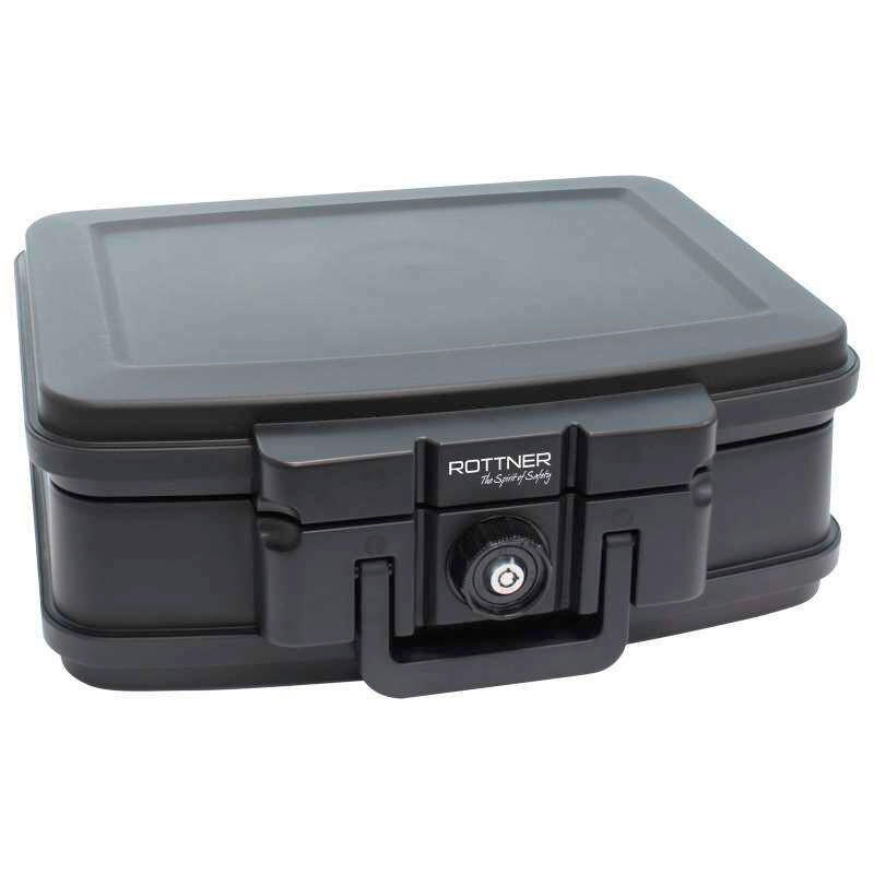 BRANDSCHUTZTRESOR - Schwarz, KONVENTIONELL, Kunststoff (44/16,5/37cm) - ROTTNER