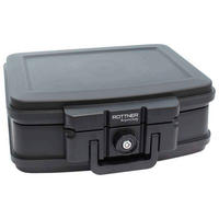 BRANDSCHUTZTRESOR - Schwarz, KONVENTIONELL, Kunststoff (44/16,5/37cm) - ROTTNER