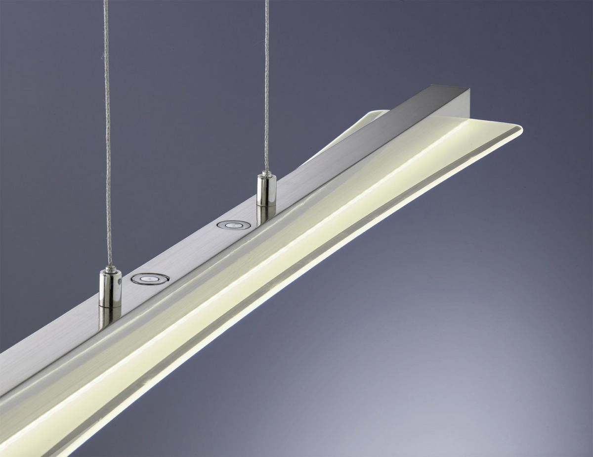 VISEČA LED-SVETILKA  Smash /1800 lm/3000-6500 K/230 V/ - barve niklja/bela, Trend, kovina/steklo (100/150/12cm)