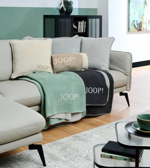 PLÉD, bavlna, 150/200 cm - šedá/antracitová, Design, textil (150/200cm) - Joop!
