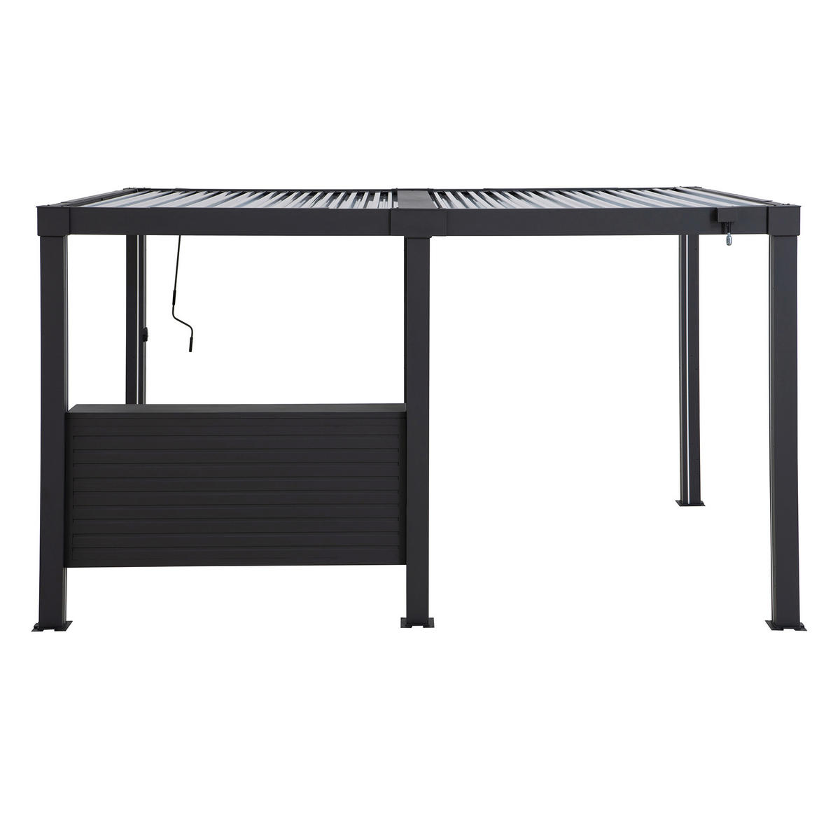 PERGOLA-BAR 182/82/30 cm   - Anthrazit, Basics, Metall (182/82/30cm) - Modante