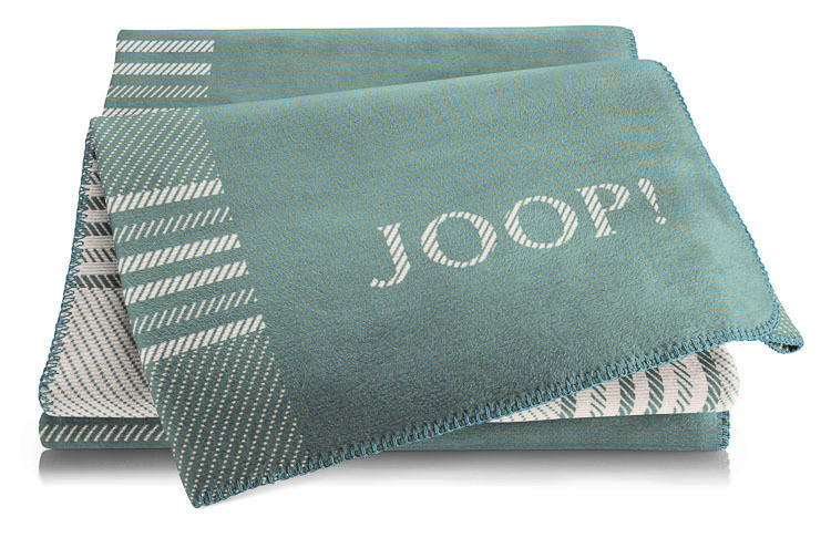 WOHNDECKE FRAMES 150/200 cm  - Türkis/Naturfarben, Basics, Textil (150/200cm) - Joop!