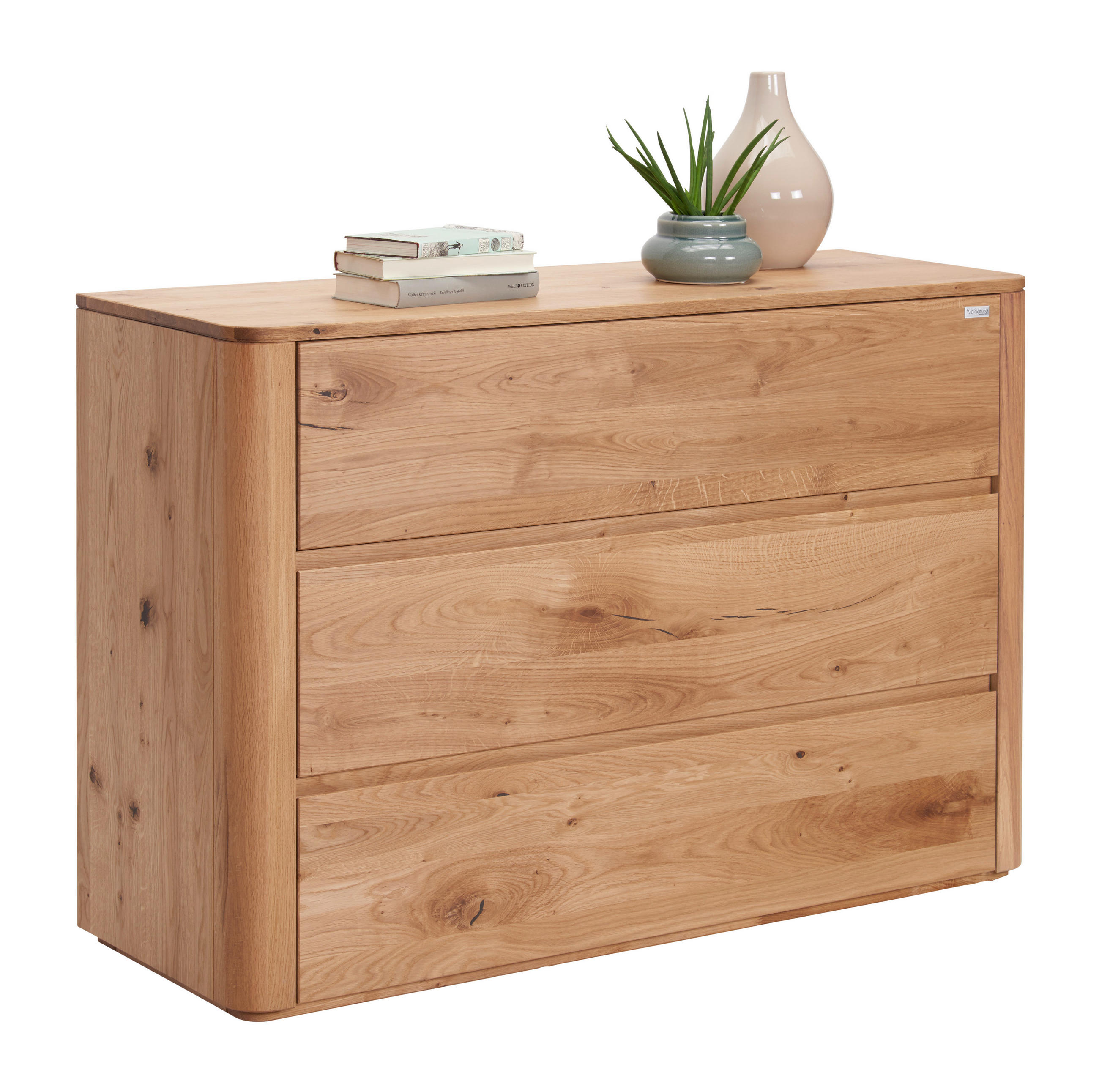 SIDEBOARD Wildeiche massiv Eichefarben - Eichefarben, KONVENTIONELL, Holz (120/82/42cm) - Valnatura