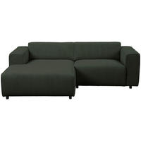 HÖRNSOFFA i manchester skogsgrön  - skogsgrön/svart, Design, textil/plast (161/234cm) - Livetastic