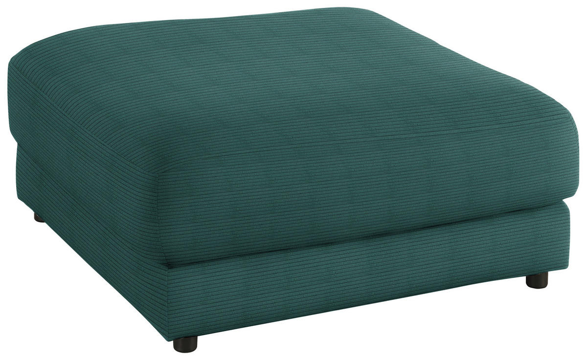 HOCKER in Textil Waldgrün  - Waldgrün/Schwarz, Design, Kunststoff/Textil (100/86/100cm) - Lomoco