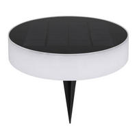 SOLARLEUCHTE - Opal/Schwarz, Design, Kunststoff (15,3/56,1cm) - Globo