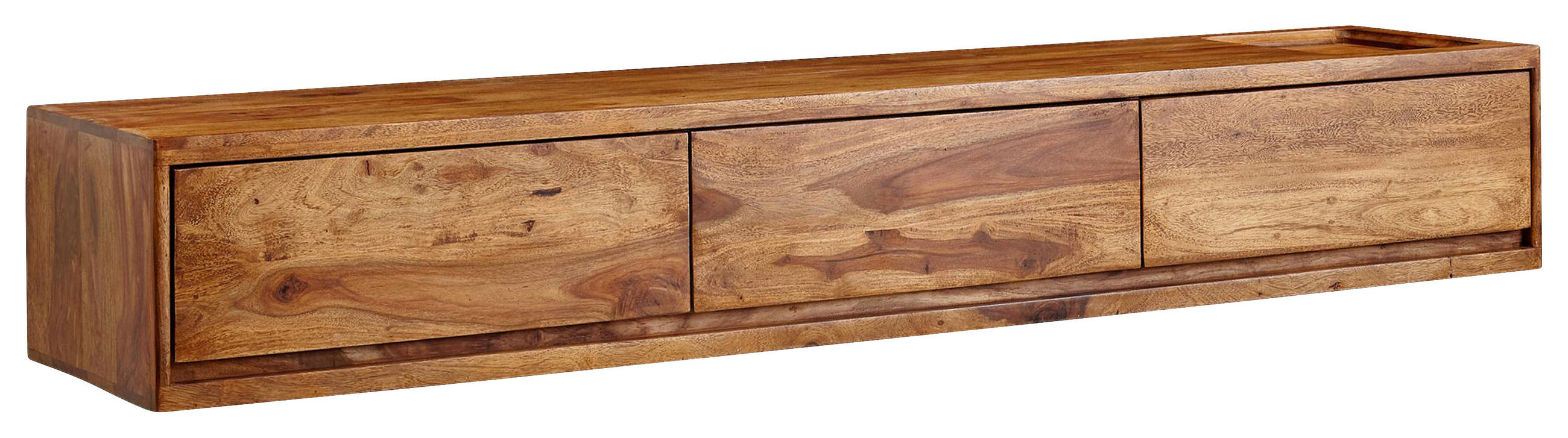 LOWBOARD  in  - Sheeshamfarben, Design, Holz (160/25/35cm) - MID.YOU