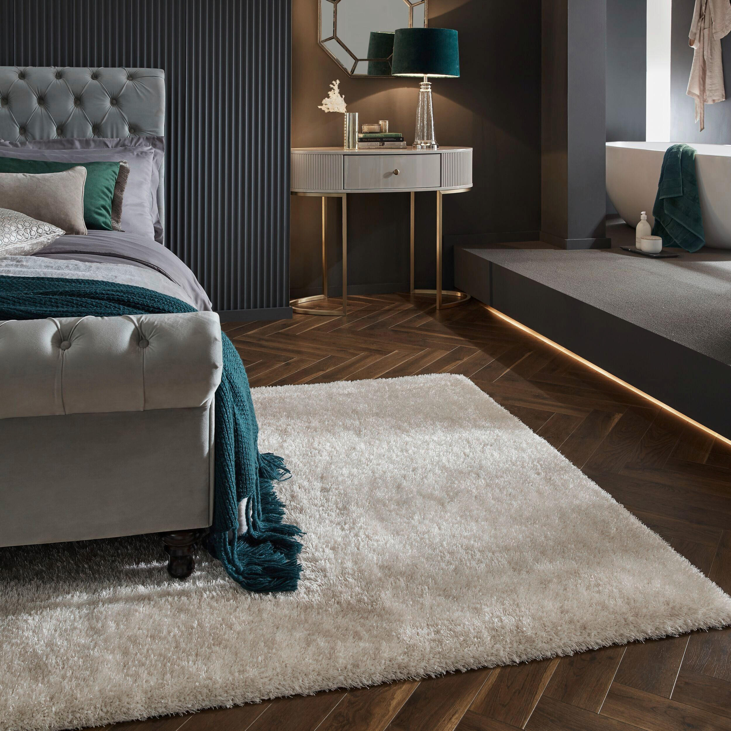 SHAGGY 80/150 cm Flair Rugs Weiß  - Weiß, Basics, Textil (80/150cm) - Xora