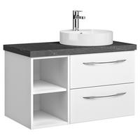 WASCHTISCHKOMBI 88 cm  - Chromfarben/Weiß, KONVENTIONELL, Keramik/Holzwerkstoff (88cm) - Pelipal