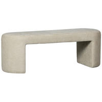 SITZBANK 130/46/46 cm Chenille Naturfarben  - Naturfarben, KONVENTIONELL, Textil (130/46/46cm) - Carryhome