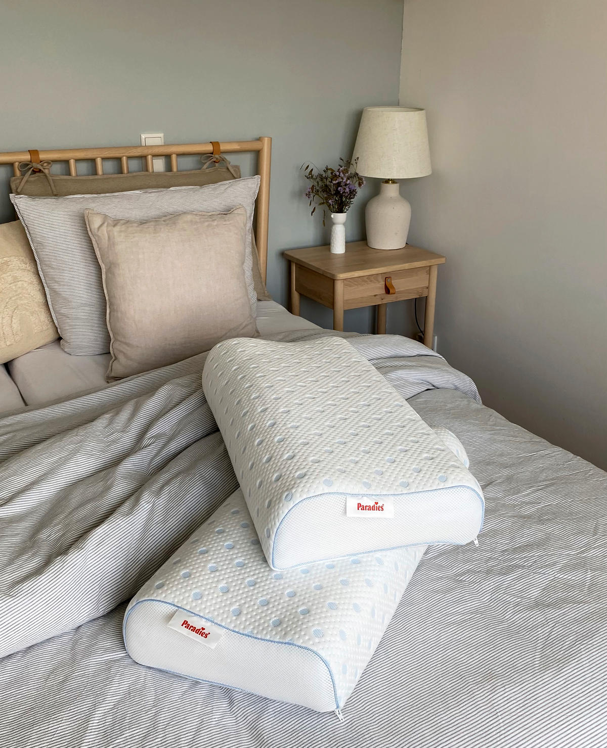 NACKENKISSEN 33/65 cm FLEXOGEL HARMONY  - Weiß, Basics, Textil (33/65cm) - Paradies