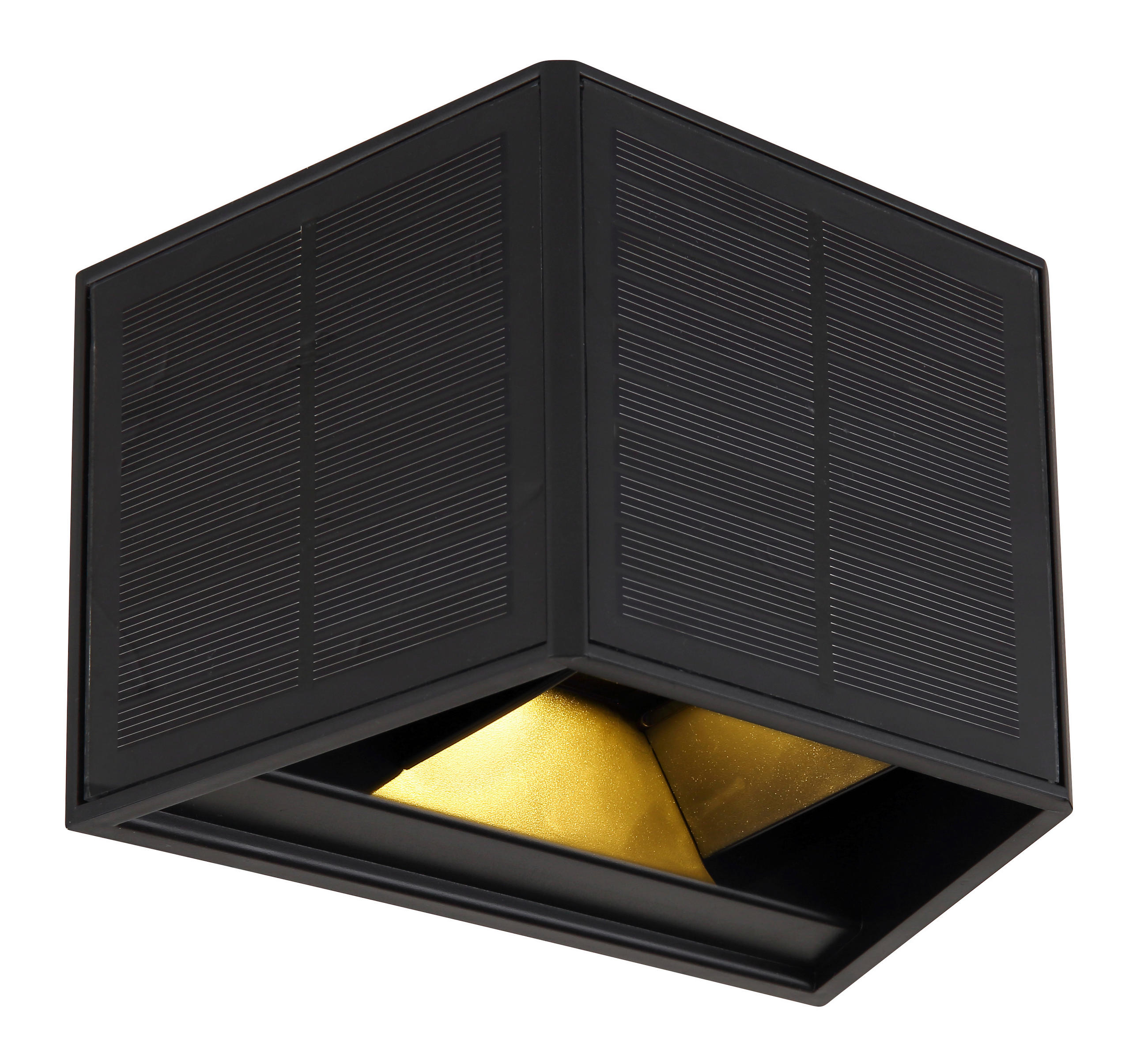 Globo Solarleuchte Klar, Schwarz 9.6x9.9x15.4 cm