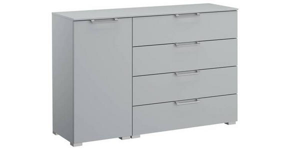 SIDEBOARD 120/81/42 cm in Grau - Silberfarben/Alufarben, Design, Holzwerkstoff/Kunststoff (120/81/42cm) - Novel