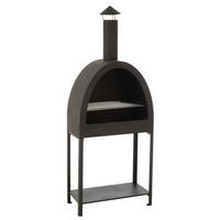 FEUERSTELLE  - Schwarz, Basics, Metall (60/155/30cm)