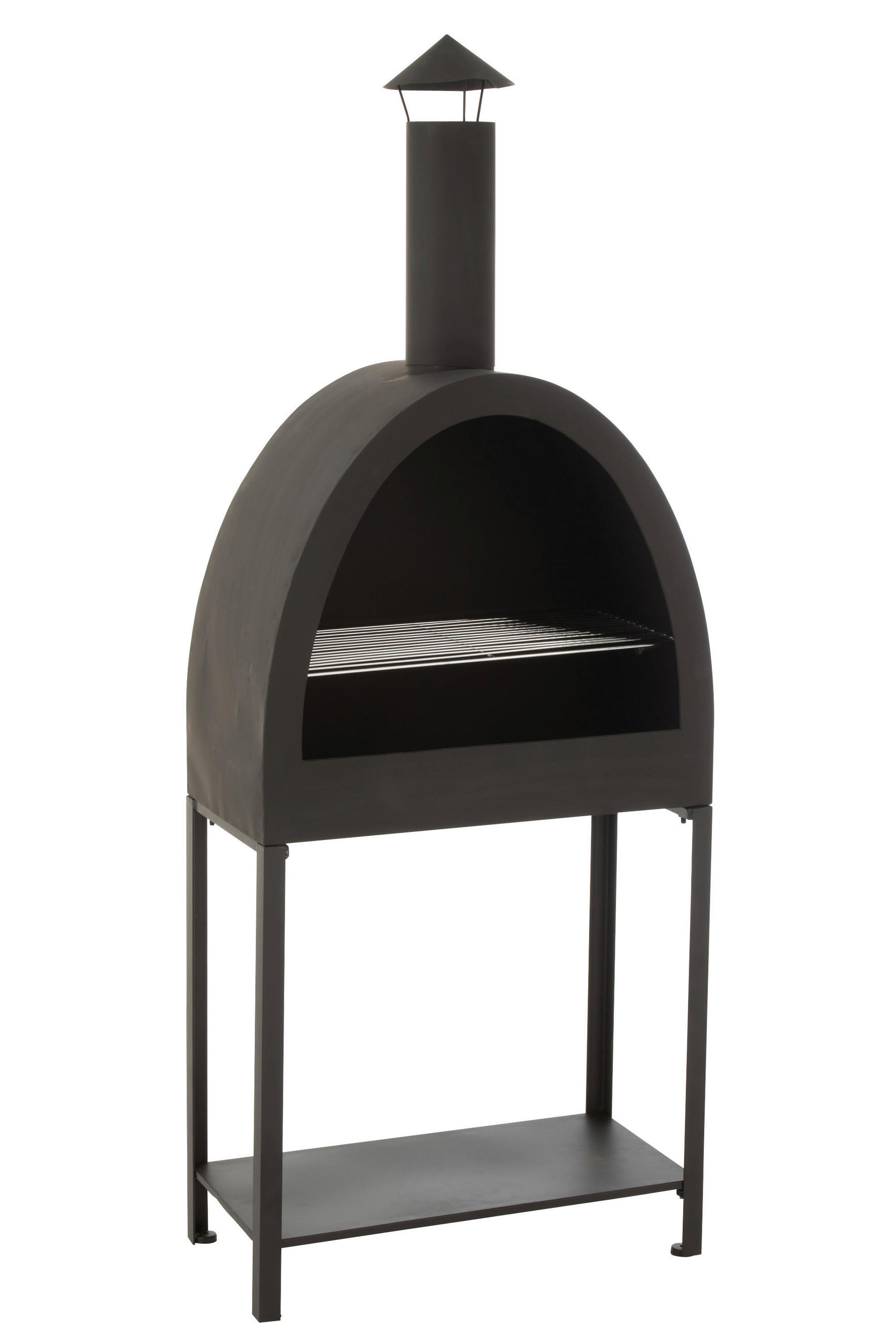 XXXLutz Feuerstelle Schwarz 60x155x30 cm