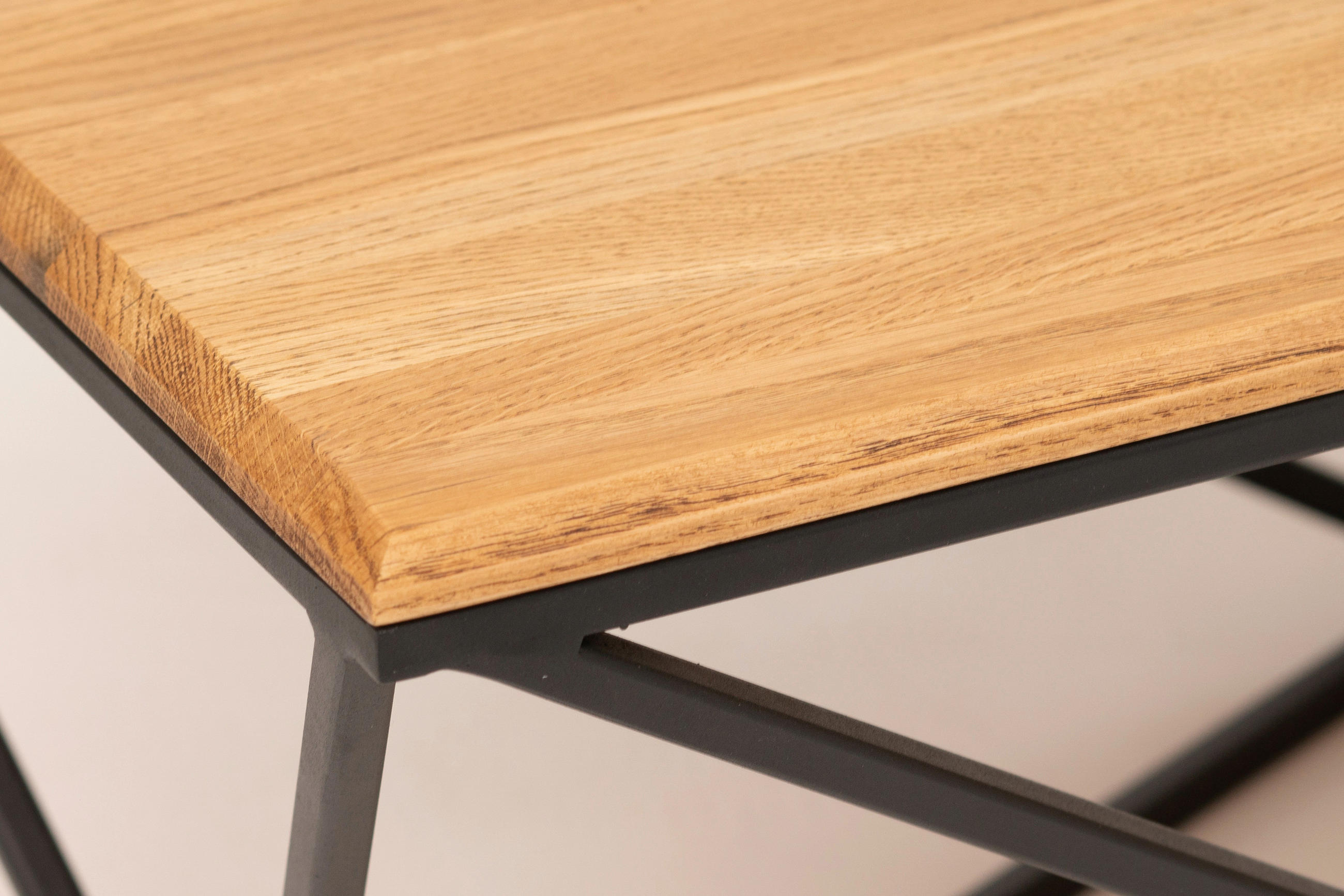 Thumbnail - Boxxx Couchtisch, Schwarz, Wildeiche, Holz, Metall, Wildeiche, massiv, rechteckig, eckig, 60x40x110 cm, Wohnzimmer, Wohn...