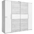 DREHTÜRENSCHRANK in Eichefarben, Weiß - Eichefarben/Alufarben, MODERN, Holzwerkstoff/Kunststoff (200,1/190,5/61,6cm) - Carryhome DREHTÜRENSCHRANK in Eichefarben, Weiß - Eichefarben/Alufarben, MODERN, Holzwerkstoff/Kunststoff (200,1/190,5/61,6cm) - Carryhome