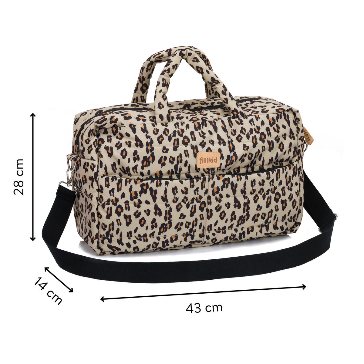 WICKELTASCHE  - Hellbraun/Dunkelorange, Basics, Textil (43/28/14cm) - Fillikid