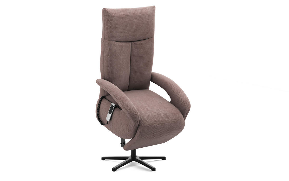 SESSEL in Flachgewebe Taupe  - Taupe/Schwarz, Konventionell, Textil/Metall (74/112/82cm) - Sit & More