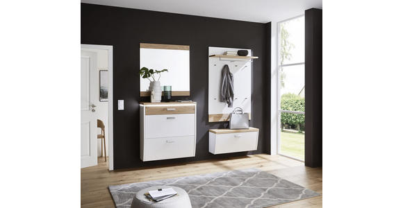 GARDEROBE 4-teilig in 200/200/32 cm - Eichefarben/Weiß, Design, Holz/Holzwerkstoff (200/200/32cm) - Dieter Knoll