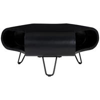 COUCHTISCH Akazie vollmassiv 95/95/39 cm dreieckig Schwarz  - Schwarz, Design, Holz/Metall (95/95/39cm) - Livetastic