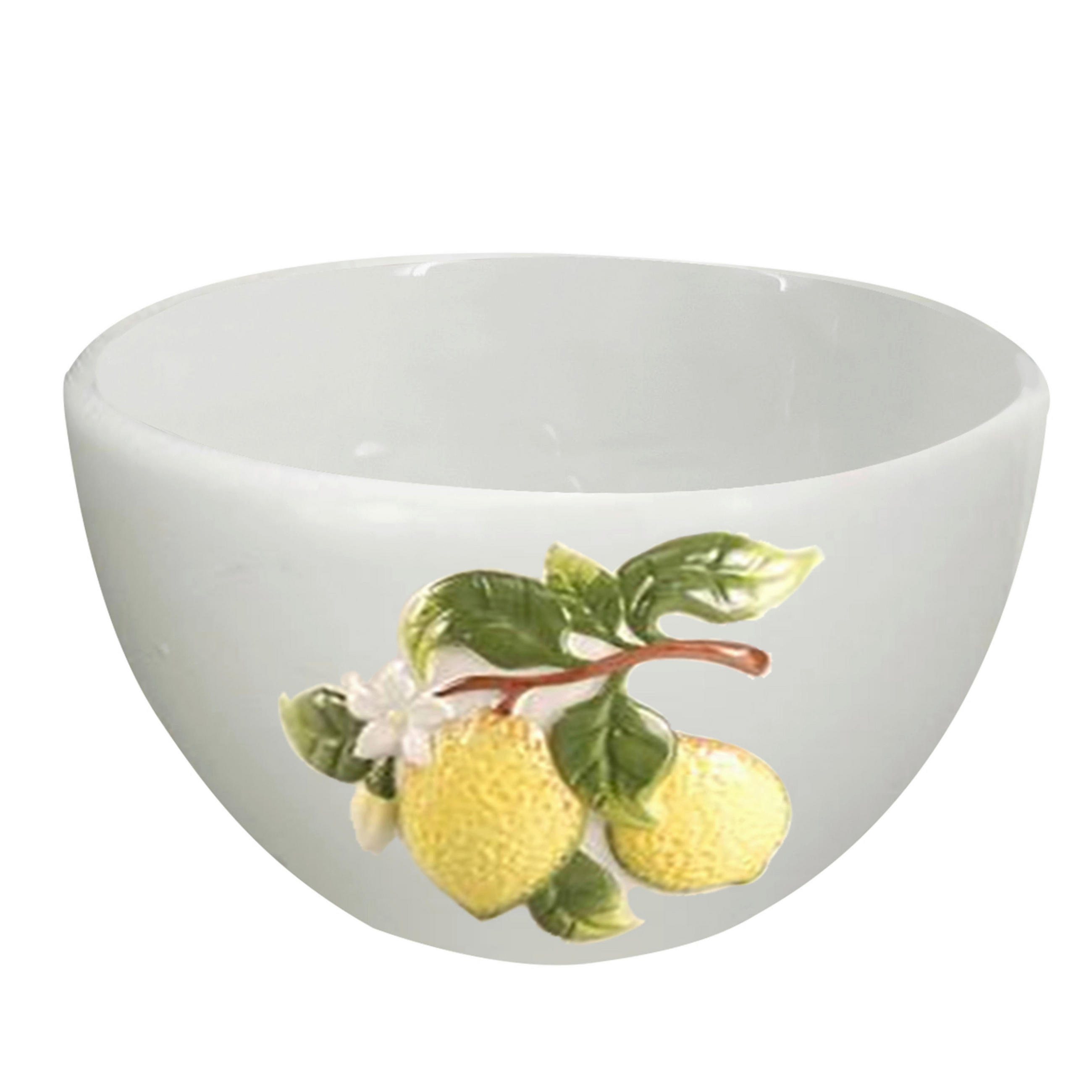 BOL PENTRU CEREALE  - galben/alb, Trend, ceramică (12,8/7,6cm) - Ambia Home