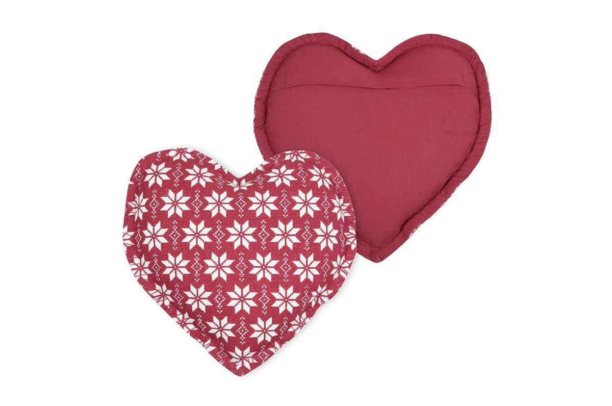 OKRASNA BLAZINA  VALGENIS   30/30 cm          - rdeča/bela, Design, tekstil (30/30cm) - X-Mas