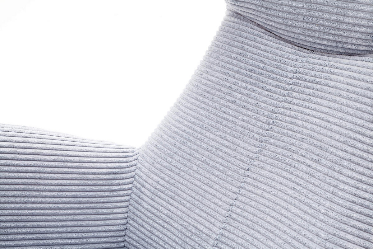 OHRENSESSEL in Cord Hellblau  - Schwarz/Hellblau, Design, Textil/Metall (79/117/82cm) - Lomoco