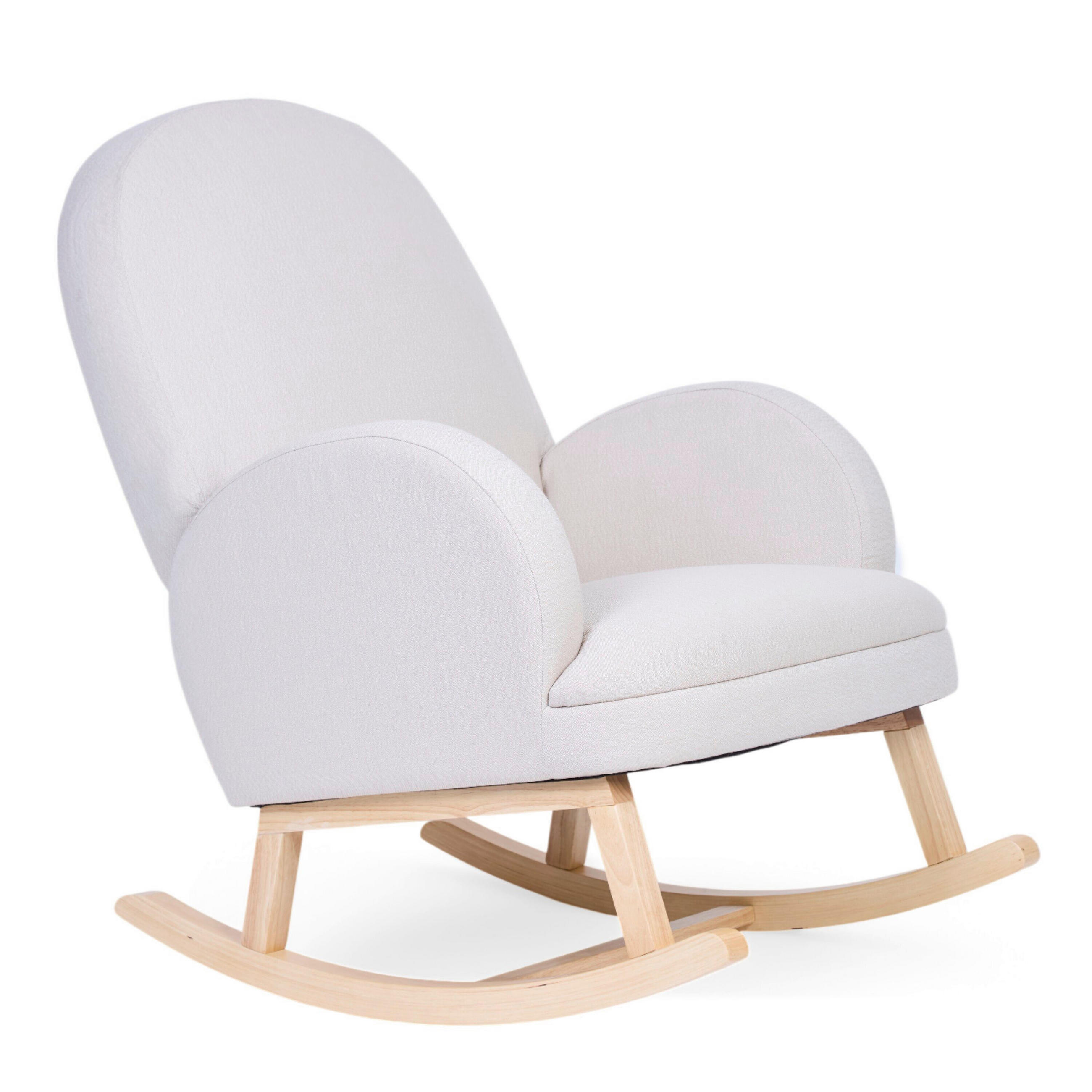 SCHAUKELSTUHL in Teddystoff Beige - Birkefarben/Beige, Basics, Holz/Textil (71/86/97.5cm) - Childhome