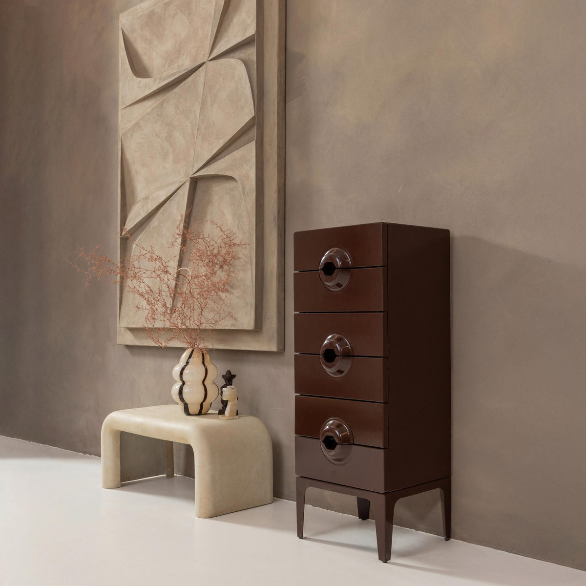 COUCHTISCHSET in Keramik  - Naturfarben, Design, Keramik - Livetastic