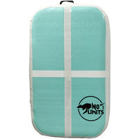 GYMNASTIKMATTE AIR BLOCK  - Türkis/Weiß, MODERN, Kunststoff (100/60/20cm)