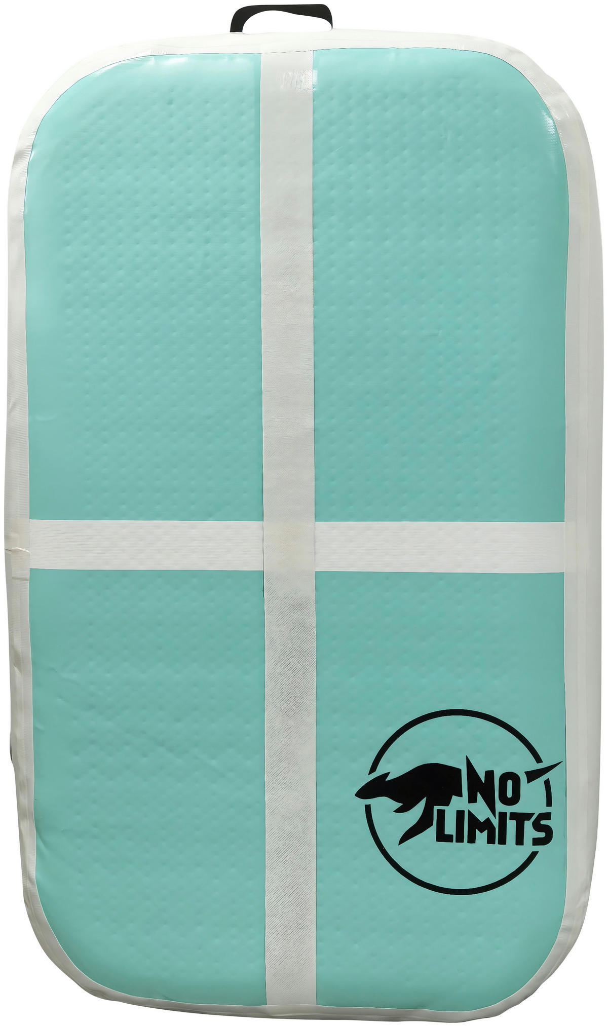 GYMNASTIKMATTE AIR BLOCK  - Türkis/Weiß, MODERN, Kunststoff (100/60/20cm)