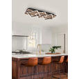 LED-DECKENLEUCHTE 63/29/7,5 cm   - Eichefarben/Schwarz, Basics, Holzwerkstoff/Kunststoff (63/29/7,5cm) - Novel