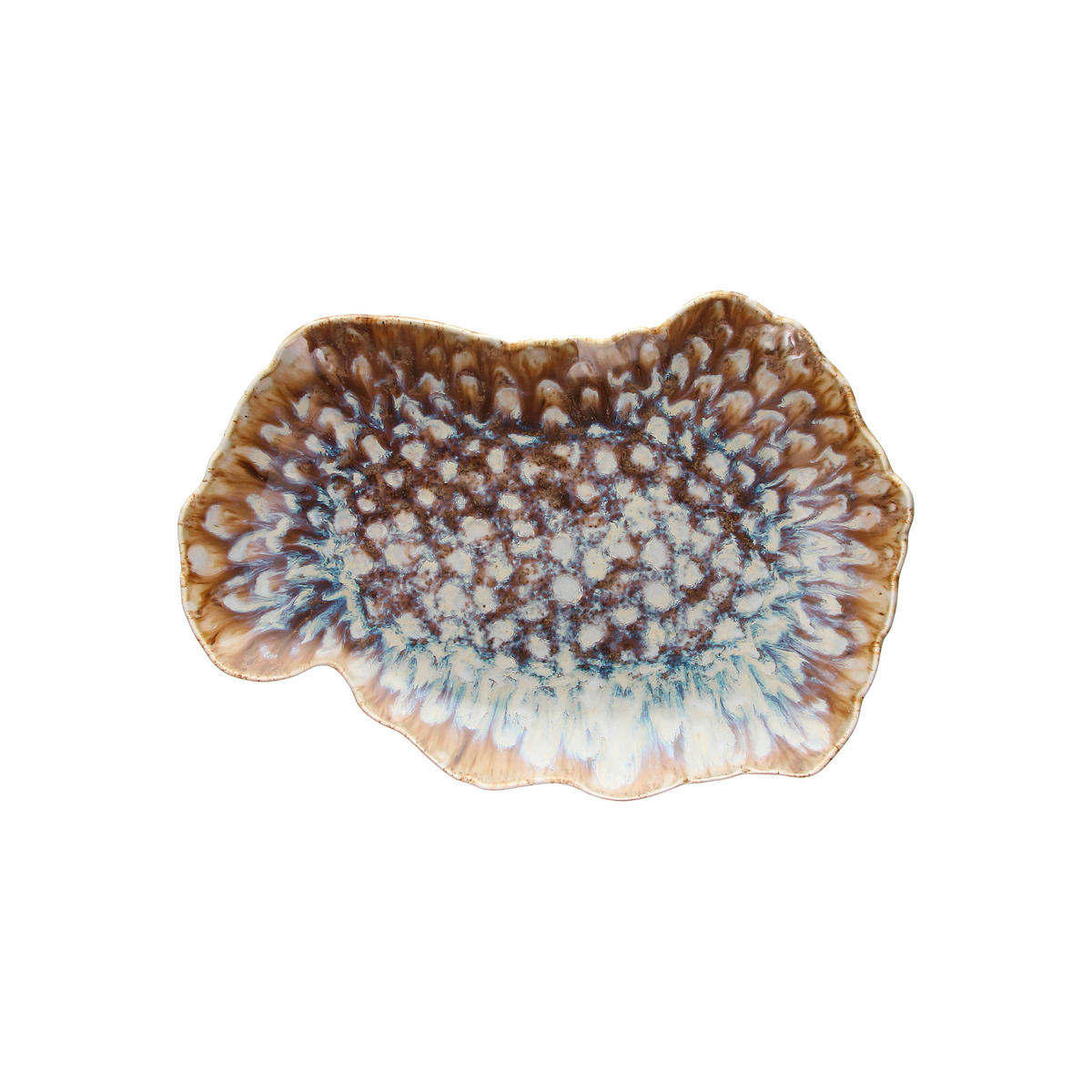 PLITVI KROŽNIK  REEF MARINE      30/20/3 cm   - večbarvno, Basics, keramika (30/20/3cm) - Tognana