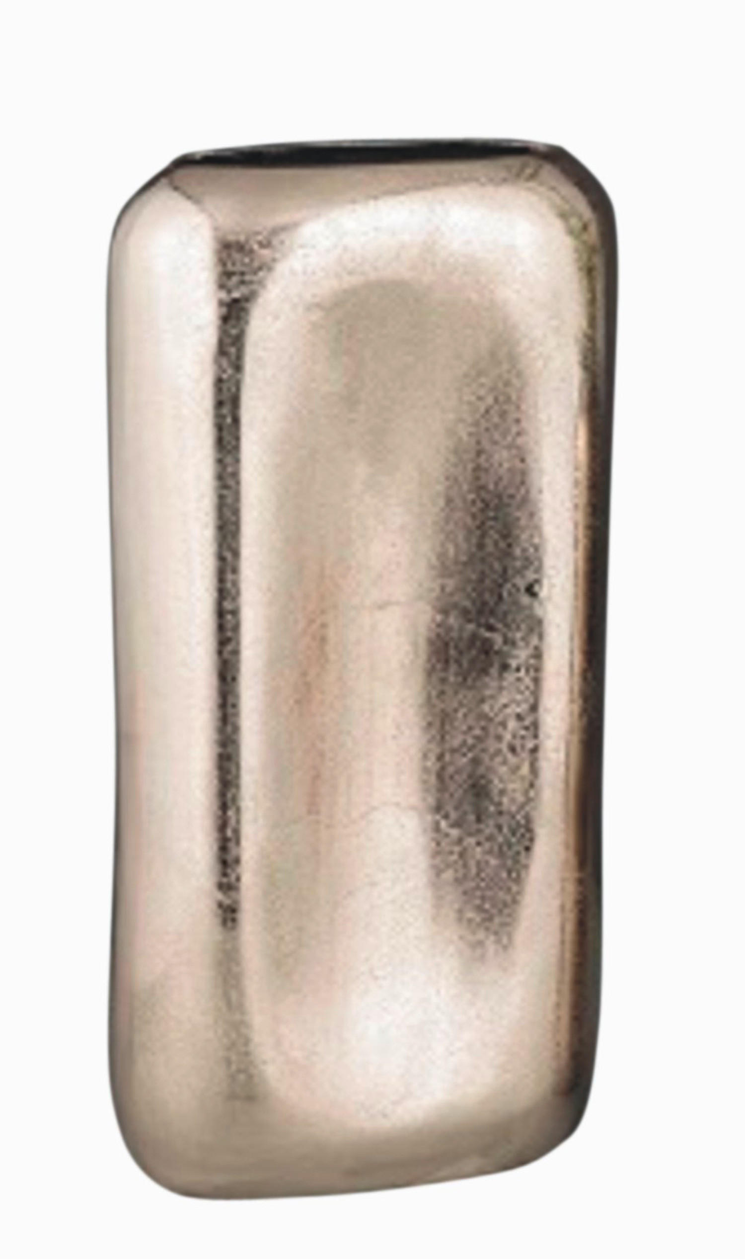 VÁZA 35 cm  - nikkel, Design, fém (18/35/8cm) - Ambia Home
